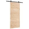 vidaXL Cs&uacute;sz&oacute; ajt&oacute; Term&eacute;szetes 80 x 208 cm T&ouml;m&ouml;r Fenyőfa