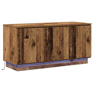 vidaXL TV szekr&eacute;ny LED -es l&aacute;mp&aacute;kkal &Ouml;reg fa 100 x 38 x 49 cm Faanyag