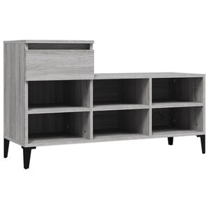 vidaXL sz&uuml;rke sonoma sz&iacute;nű szerelt fa cipősszekr&eacute;ny 102x36x60 cm