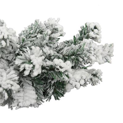 vidaXL zöld PVC karácsonyi füzér pelyhes hóval 20 m