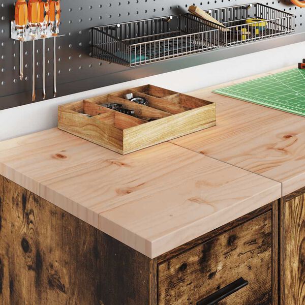 vidaXL garázs tárolószekrény füstölt tölgy 30x51x85 cm tömörfa fenyőfa