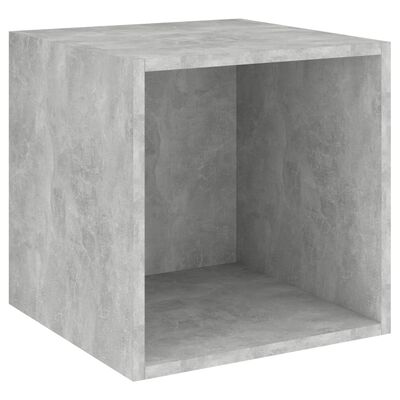 vidaXL 2 db betonszürke forgácslap faliszekrény 37 x 37 x 37 cm