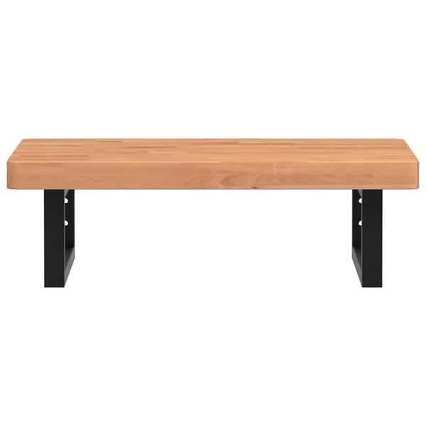 vidaXL ac&eacute;l &eacute;s t&ouml;m&ouml;r b&uuml;kkfa falra szerelhető mosd&oacute;polc