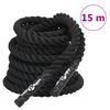 vidaXL fekete poli&eacute;szter harci k&ouml;t&eacute;l 15 m 11 kg