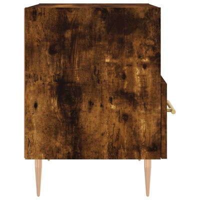 vidaXL füstös tölgyszínű szerelt fa éjjeliszekrény 40 x 35 x 47,5 cm