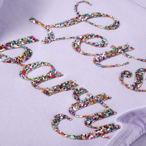 Hosszú ujjú, világos lila 92-es gyerekpóló