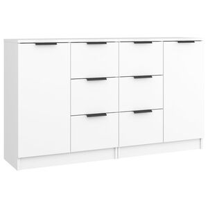 vidaXL 2 db feh&eacute;r szerelt fa t&aacute;lal&oacute;asztal 60 x 30 x 70 cm