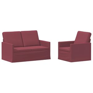 vidaXL Kanap&eacute; Szett 2 pcs Bord&oacute; Sz&ouml;vet