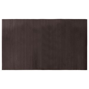 vidaXL n&eacute;gysz&ouml;gletű s&ouml;t&eacute;tbarna bambusz szőnyeg 60 x 100 cm