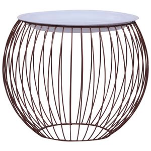 vidaXL aranysz&iacute;nű doh&aacute;nyz&oacute;asztal &Oslash; 51 cm