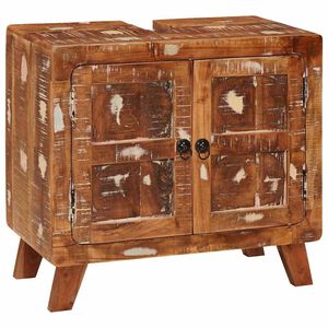 vidaXL Fürdőszoba Székény Szilárd újrahasznosított fa és mérnöki fa