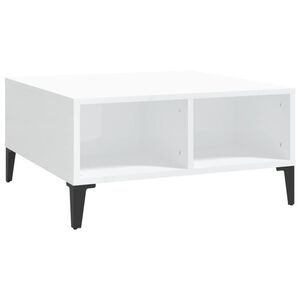 vidaXL magasf&eacute;nyű feh&eacute;r szerelt fa doh&aacute;nyz&oacute;asztal 60x 60 x 30 cm