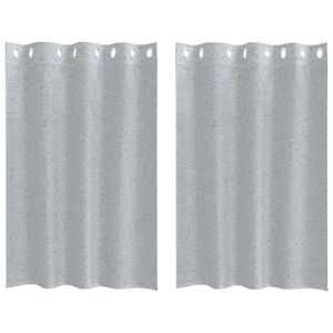 vidaXL Voile F&uuml;gg&ouml;ny 2 db S&ouml;t&eacute;tsz&uuml;rke 140 x 140 cm Poli&eacute;szter