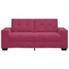 vidaXL bordó bársony loveseat kanapé 140 cm