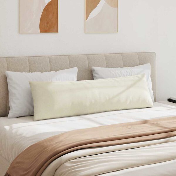 vidaXL Kanap&eacute; p&aacute;rn&aacute;k 2 pcs Kr&eacute;m 145 x 40 cm B&aacute;rsonyos sz&ouml;vet