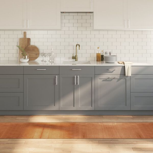 vidaXL négyszögletű természetes bambusz szőnyeg 60 x 400 cm