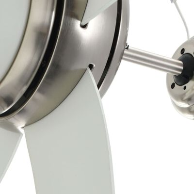 vidaXL díszes mennyezeti ventilátor lámpával 128 cm fehér