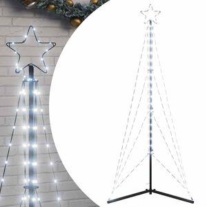 vidaXL hideg feh&eacute;r LED kar&aacute;csonyfa 363 LED 182 cm