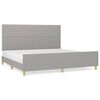 vidaXL vil&aacute;gossz&uuml;rke sz&ouml;vet &aacute;gykeret matrac n&eacute;lk&uuml;l 200 x 200 cm