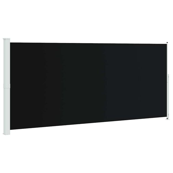 vidaXL fekete behúzható oldalsó terasznapellenző 220 x 500 cm
