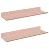 vidaXL Lebegő polc 2 pcs R&oacute;zsasz&iacute;n 30 x 9 x 2,5 cm Ac&eacute;l