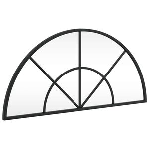 vidaXL fekete &iacute;velt vas fali t&uuml;k&ouml;r 60 x 30 cm