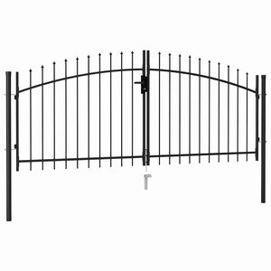 vidaXL ker&iacute;t&eacute;skapu Woerden k&eacute;tsz&aacute;rny&uacute; t&uuml;sk&eacute;s tetejű ajt&oacute;val 299,5x174,5 cm