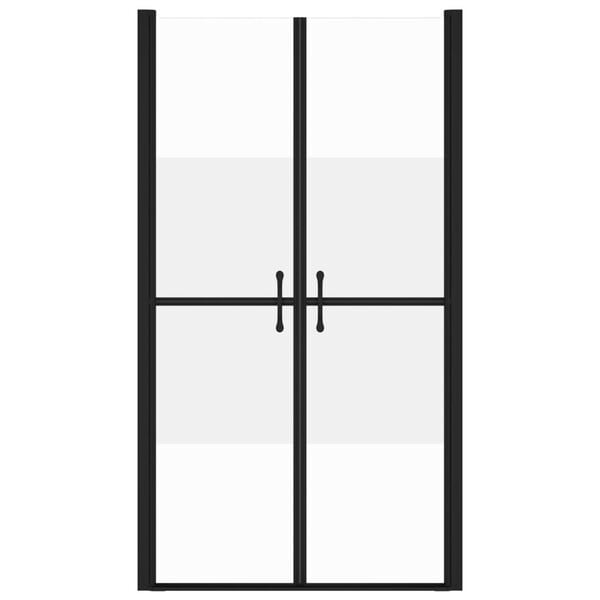 vidaXL f&eacute;lig matt ESG zuhanyajt&oacute; (93-96) x 190 cm