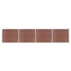 vidaXL barna WPC ker&iacute;t&eacute;spanelszett 699 x 146 cm