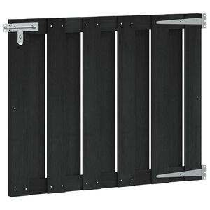 vidaXL Kerti kapu 100 x 80 cm WPC &eacute;s Alum&iacute;nium Fekete