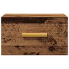 vidaXL antik fa színű falra szerelhető éjjeliszekrény 35x35x20 cm