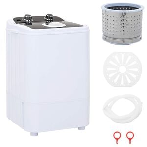vidaXL Mini mos&oacute;g&eacute;p egy tubussal 4,6 kg Fekete &eacute;s Feh&eacute;r