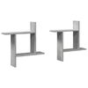 vidaXL 2 db betonsz&uuml;rke szerelt fa fali polc 50 x 12 x 50 cm