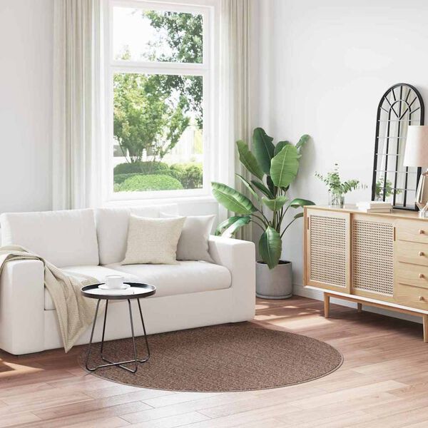 vidaXL Cs&uacute;sz&aacute;sg&aacute;tl&oacute; Shaggy Szőnyeg Barna 160 x 160 cm PP