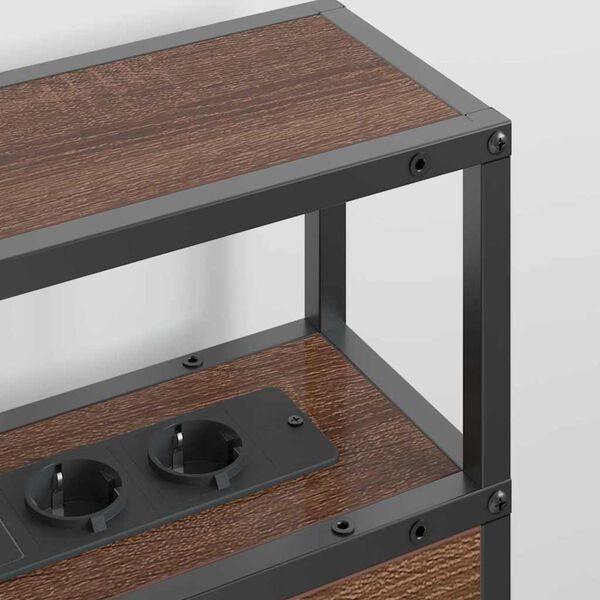 vidaXL T&aacute;rol&oacute; fejt&aacute;mla polcokkal t&aacute;rol&oacute;val barna t&ouml;lgy 200 cm Faanyag