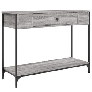 vidaXL sz&uuml;rke sonoma sz&iacute;nű szerelt fa konzolasztal 100 x 34,5 x 75 cm