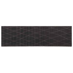vidaXL Konyhai szőnyeg antracit kock&aacute;s 180 x 60 cm 100% Poliamid