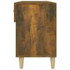 vidaXL füstös tölgyszínű szerelt fa cipősszekrény 102 x 35 x 55 cm
