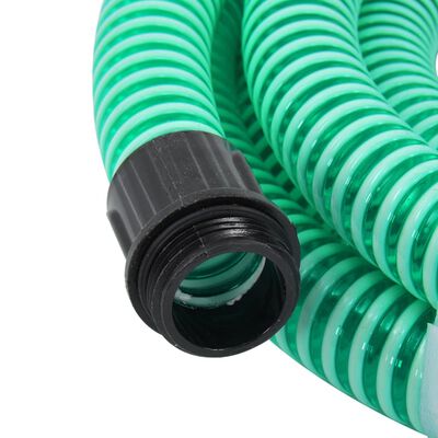 vidaXL zöld PVC szívótömlő sárgaréz csatlakozókkal 1,1" 5 m