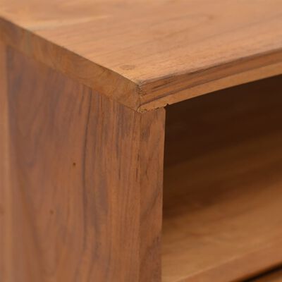 vidaXL tömör tíkfa tálalóasztal 80 x 30 x 80 cm