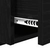 vidaXL Fejt&aacute;mla Szekr&eacute;nnyel fi&oacute;kkal 3 pcs Fekete t&ouml;lgy Faanyag