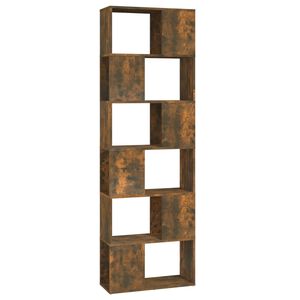vidaXL f&uuml;st&ouml;s t&ouml;lgy sz&iacute;nű t&eacute;relv&aacute;laszt&oacute; k&ouml;nyvszekr&eacute;ny 60x24x186 cm