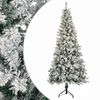 vidaXL Műanyag Hajtogat&oacute;s Kar&aacute;csonyfa 120 cm 150 LED Meleg feh&eacute;r