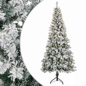 vidaXL Műanyag Hajtogat&oacute;s Kar&aacute;csonyfa 120 cm 150 LED Meleg feh&eacute;r