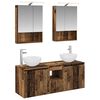 vidaXL F&uuml;rdőszobai Szekr&eacute;ny Szett 5 pcs Antik Fa 50 x 14,5 x 70 cm