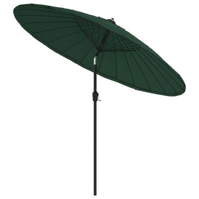vidaXL zöld kültéri napernyő alumíniumrúddal 270 cm