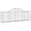 vidaXL &iacute;ves horganyzott vas gabion kos&aacute;r 200x30x60/80 cm