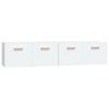 vidaXL 2 db feh&eacute;r szerelt fa faliszekr&eacute;ny 80 x 35 x 36,5 cm