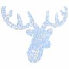 vidaXL Rénszarvas fej Hideg feher 68 x 36.5 x 62.5 cm Akril