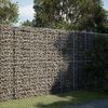vidaXL horganyzott vas gabion kosár fedéllel 200 x 50 x 200 cm